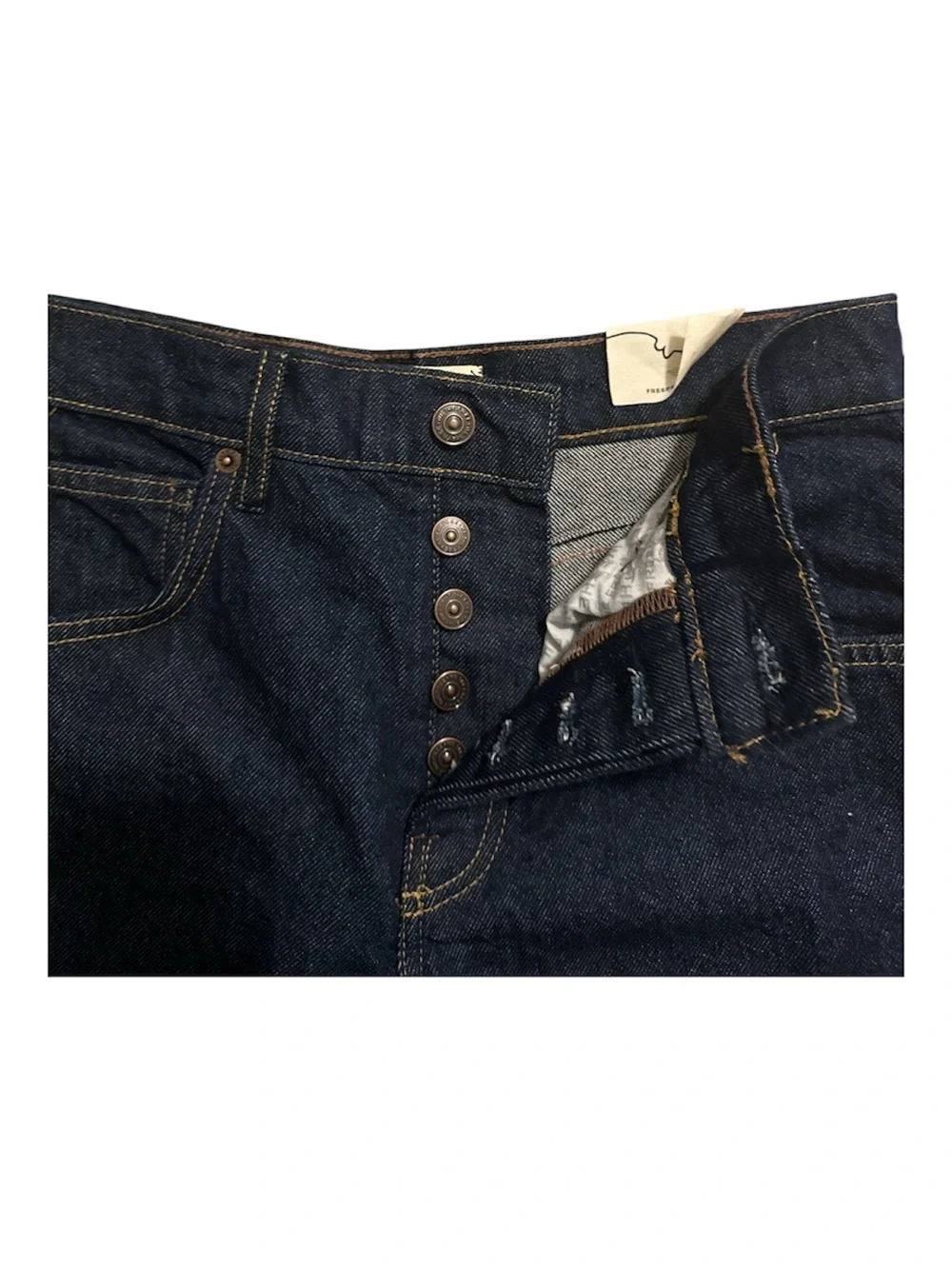 NWT Free People We The Free Jam Session Relaxed Capri Jeans Size 25 Dark Wash
